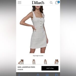 Elegant Cream Tweed Dress